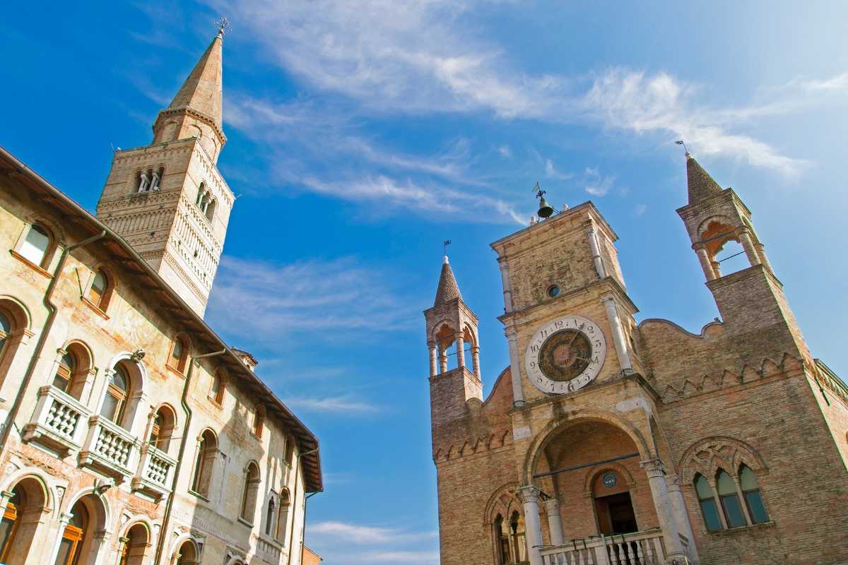 Panorama di Cividale del Friuli con il fiume Natisone